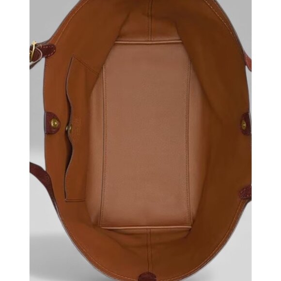 NEW WITH TAGS!  AUTHENTIC COACH WARM BROWN SUEDE GRAMERCY HANDBAG - Picture 4 of 11